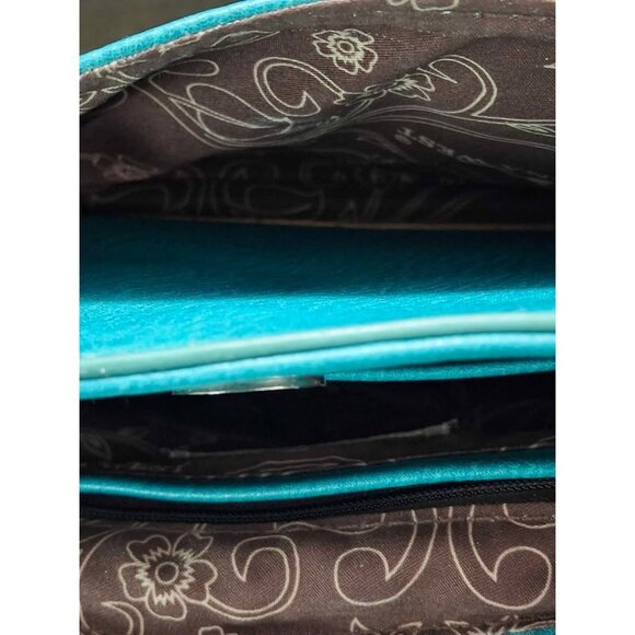 Montana West Turquoise Crossbody Bag With Embellished Details & Tassel Accent T8 - Picture 9 of 9